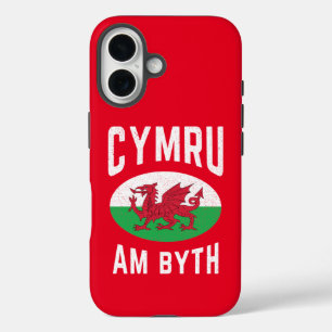 Cymru Am Byth Wales Flag Stolz Wales Vintage Rugby iPhone 16 Hülle
