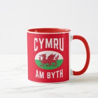 Cymru Am Byth Wales-Flagge Stolz Walisisch Vintage