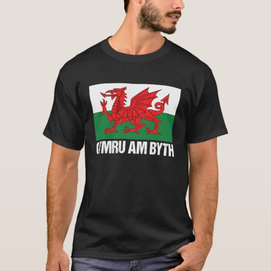 Cymru Am Byth Welsh Pride Wales T-Shirt (Vorderseite)