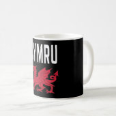 Cymru Cymraeg Wales Roots Rugby ist stolz, walisis Kaffeetasse (VorderseiteRechts)