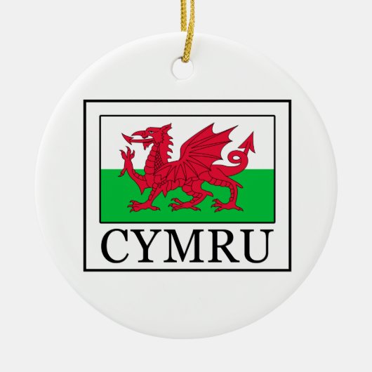 Cymru Keramikornament (Vorne)