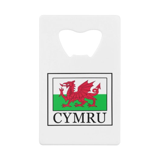Cymru Kreditkartenflaschenöffner (Vorderseite)