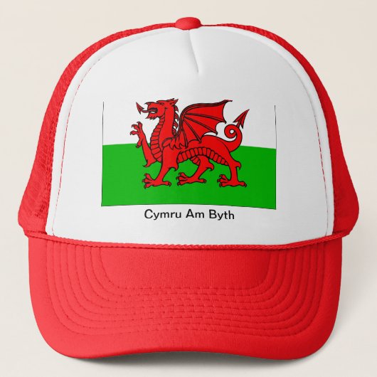 Cymru morgens Byth Hut Truckerkappe (Vorderseite)