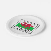 Cymru Pappteller (Schrägansicht)