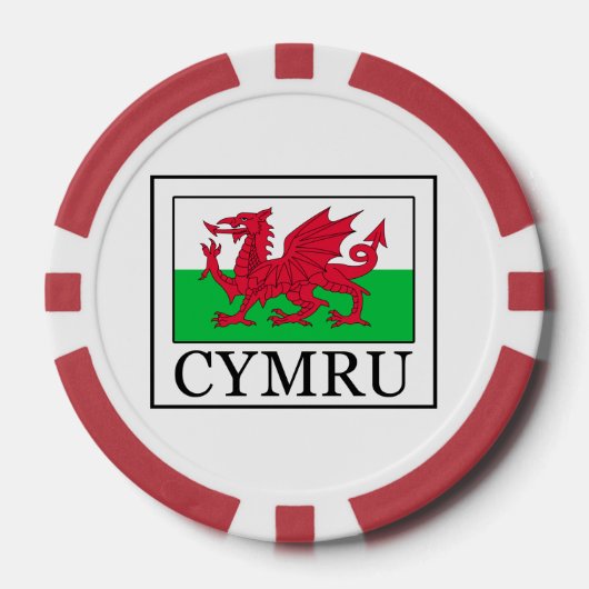Cymru Pokerchips (Vorderseite)