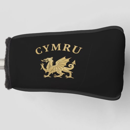 Cymru-Schild Golf Headcover (Vorderseite)