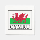 Cymru Serviette (Vorderseite)