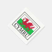 Cymru Serviette (Ecke)