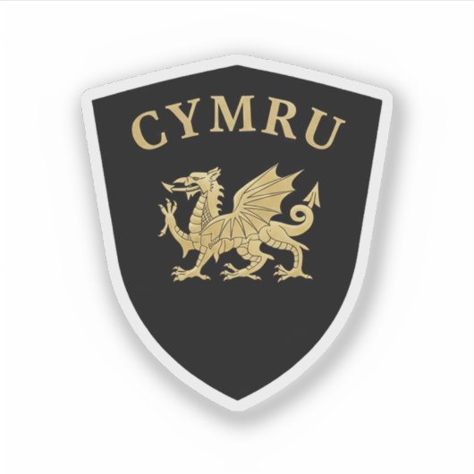 Cymru Shield Aufkleber (Vorderseite)