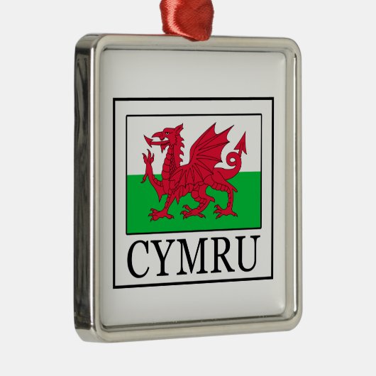 Cymru Silbernes Ornament (Rechts)