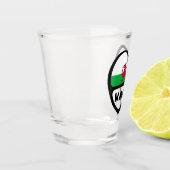 Cymru Wales Country Code WAL Flag Herz-Shot Glas (Links)