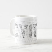 Cymru Wales Place names & Sehenswürdigkeiten Kaffeetasse (Vorderseite Links)