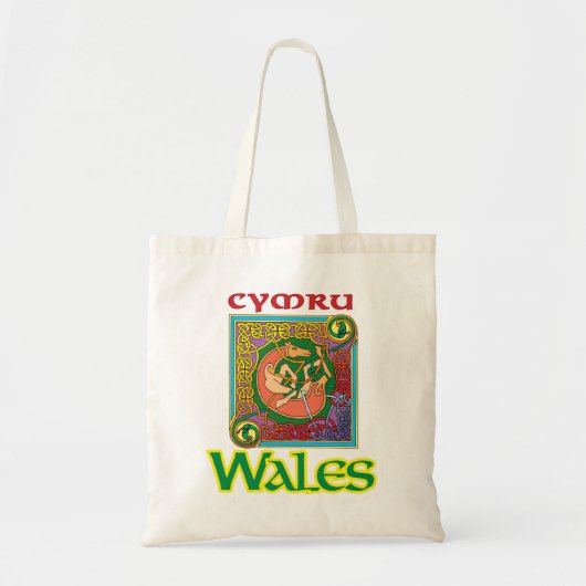 Cymru Wales Tasche mit keltischer Kunst (Vorne)