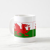 Cymru - Waliser-Flagge Kaffeetasse (Vorderseite Links)