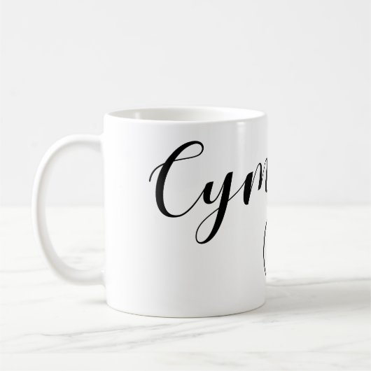 Cymru Walisische Flagge im Herzen von Wales Kaffeetasse (Links)