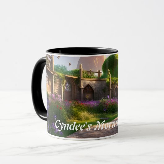 Cyndee's Morning Cuppa personalisieren Tasse (Vorderseite Links)