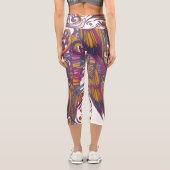 CYNShamanicMask Capri Leggings (Rückseite)