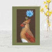 Cynthia, die Kardinal-Karte Karte (Gelbe Blume)