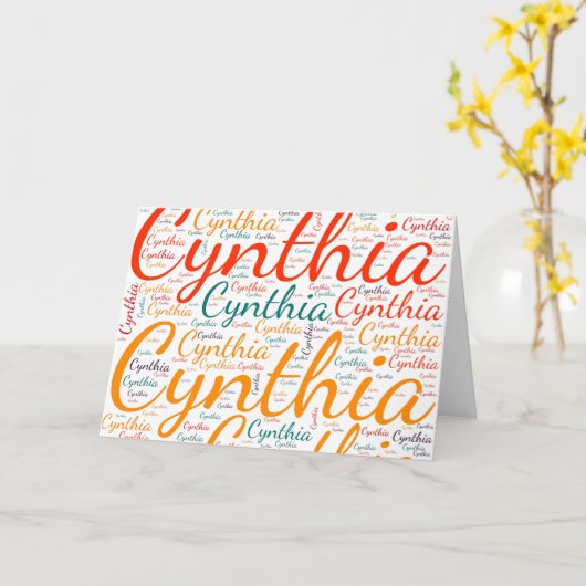 Cynthia Karte (Gelbe Blume)