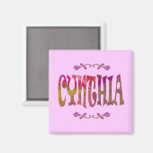 Cynthia Magnet (Vorderseite/Rückseite)