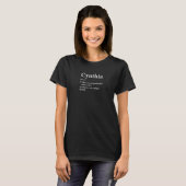 Cynthia Name Definition Funny Personalisiert T-Shirt (Vorne ganz)