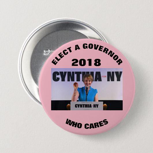 Cynthia Nixon 2018 Button (Vorne & Hinten)