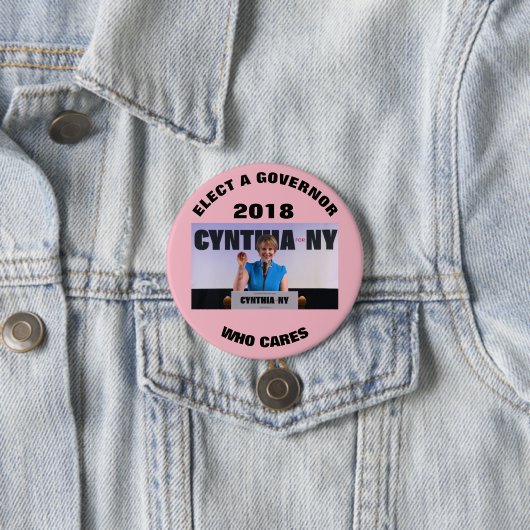 Cynthia Nixon 2018 Button (Beispiel)