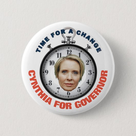 Cynthia Nixon 2018 Button (Vorderseite)