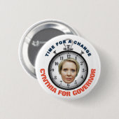 Cynthia Nixon 2018 Button (Vorne & Hinten)