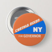 Cynthia Nixon für NY Gouverneur Button (Vorne & Hinten)