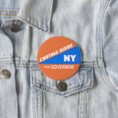 Cynthia Nixon für NY Gouverneur Button (Beispiel)