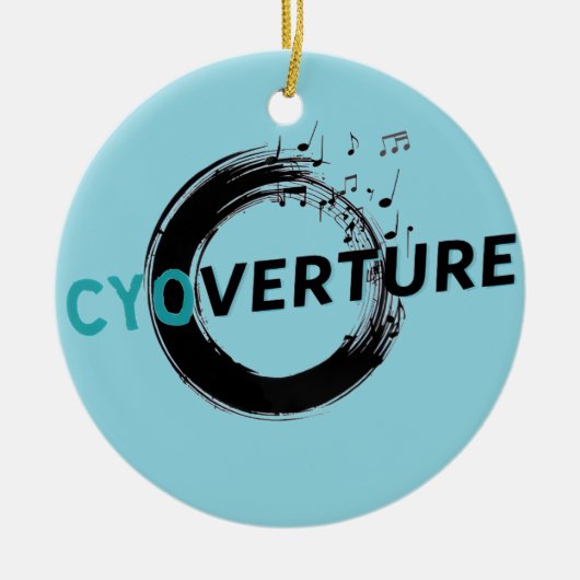 CYOverture Violin-Ornament Keramik Ornament (Vorne)
