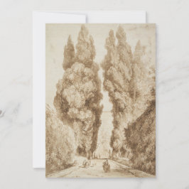 Cypress Avenue in Villa d Este Tivoli by Fragonard