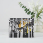 Cypress Forest and Bats Postkarte (Stehend Vorderseite)