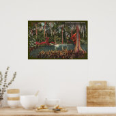 Cypress Gardens Florida Canvas Print Poster (Küche)