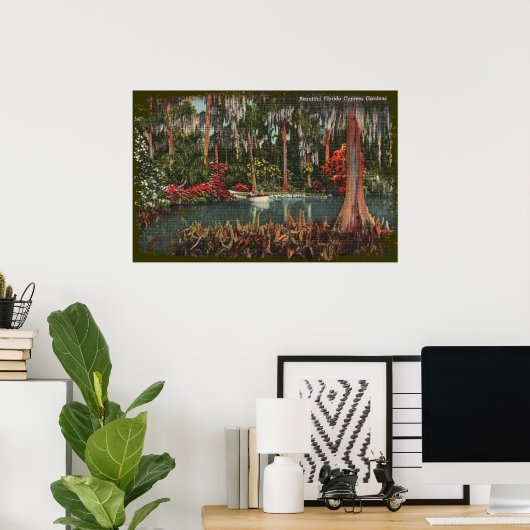 Cypress Gardens Florida Canvas Print Poster (Heimbüro)
