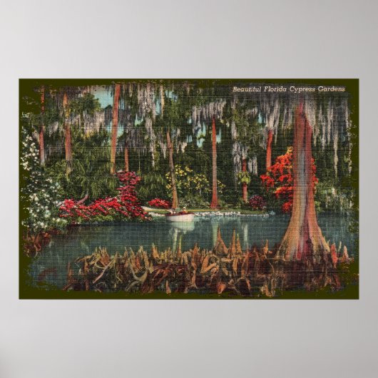 Cypress Gardens Florida Canvas Print Poster (Vorne)