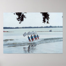 Cypress Gardens Florida Girls Wasserski Foto Poster