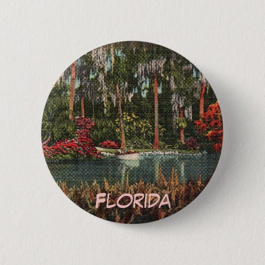 Cypress Gardens Florida Knopf Button (Vorderseite)