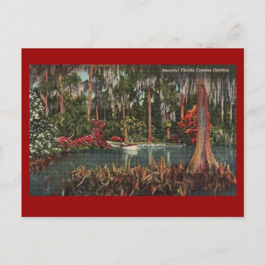 Cypress Gardens Vintag Postcard Postkarte (Vorderseite)