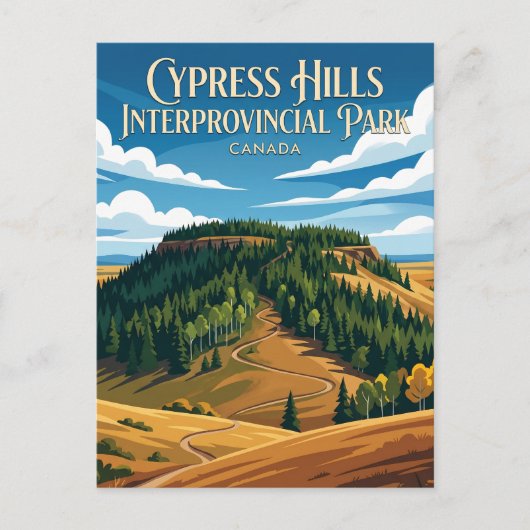 Cypress Hills Interprovincial Park Kanada Postkarte (Vorderseite)