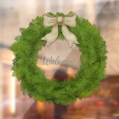 Cypress-Kranz mit Individuelle Name oder Gruß Fensteraufkleber (Blatt 2)