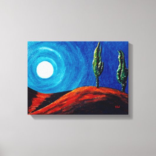 Cypress Moon Leinwanddruck (Vorderseite)