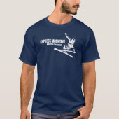 Cypress Mountain British Columbia Skier T-Shirt (Vorderseite)