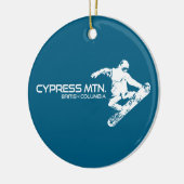 Cypress Mountain British Columbia Snowboarder Keramik Ornament (Links)