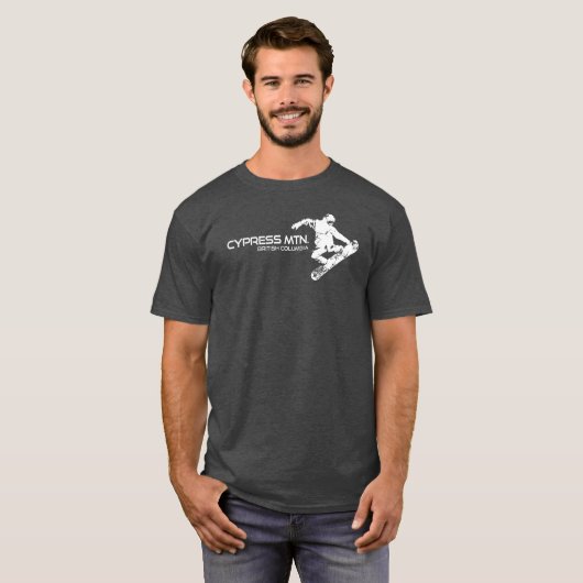 Cypress Mountain British Columbia Snowboarder T-Shirt (Vorne ganz)