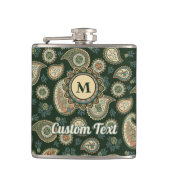 Cypress Paisley Pattern Flask Flachmann (Vorderseite)