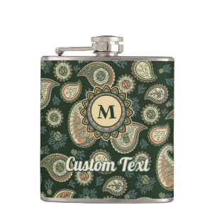 Cypress Paisley Pattern Flask Flachmann