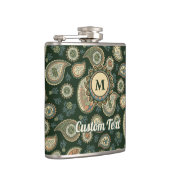 Cypress Paisley Pattern Flask Flachmann (Rechts)
