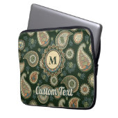 Cypress Paisley Pattern Laptopschutzhülle (Vorderseite Links)